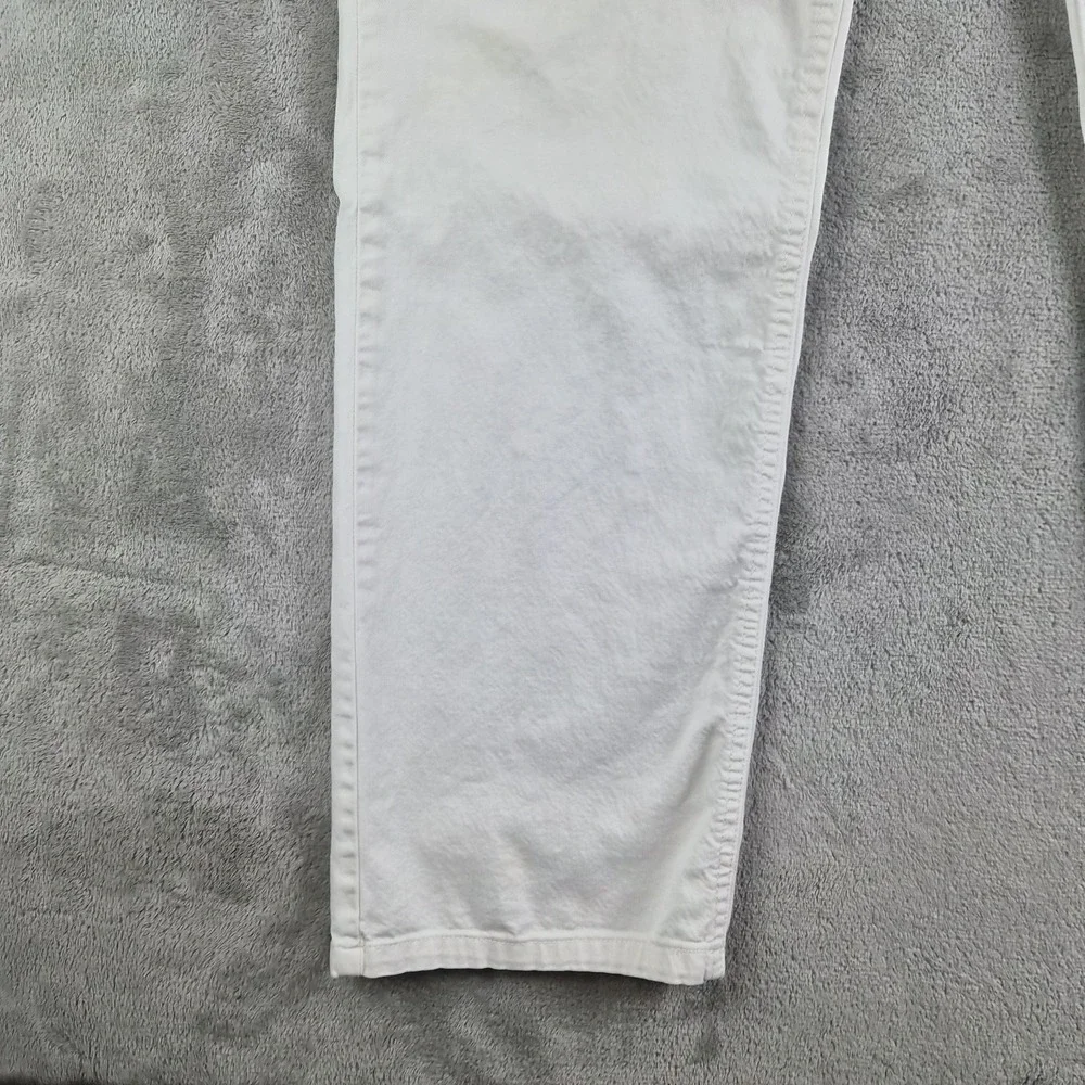Armani Collezioni Jeans White Denim Slim Fit Stretch Straight Leg  J15 Luxury